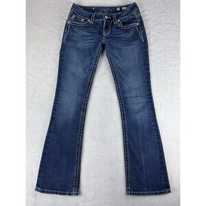 Miss Me Jeans Women's 27 Blue Medium Wash Low Rise Bootcut Jeans